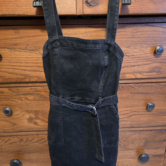 Hollister Black Denim Belted Dress - Picture 2 of 7